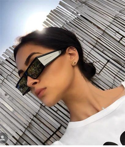 Hip-hop Retro Color Block Pc Square Full Frame Women's Sunglasses