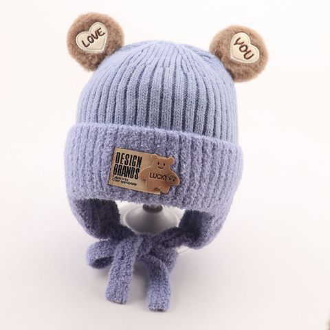 Baby Girl's Baby Boy's Cute Sweet Simple Style Bear Wool Cap