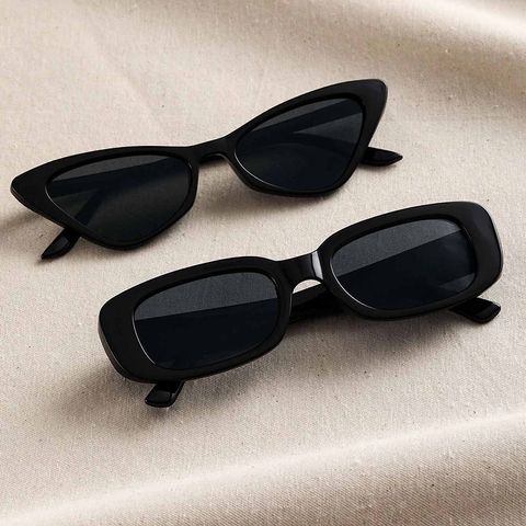Simple Style Square Solid Color Resin Square Full Frame Kids Sunglasses