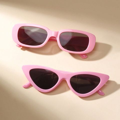 Simple Style Solid Color Cool Style Quadrilateral Resin Square Full Frame Women's Sunglasses
