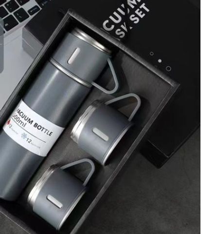Casual Solid Color Stainless Steel Water Bottles 1 Set