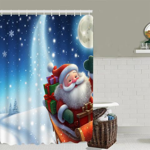 Casual Cartoon Chunya Spinning Shower Curtain