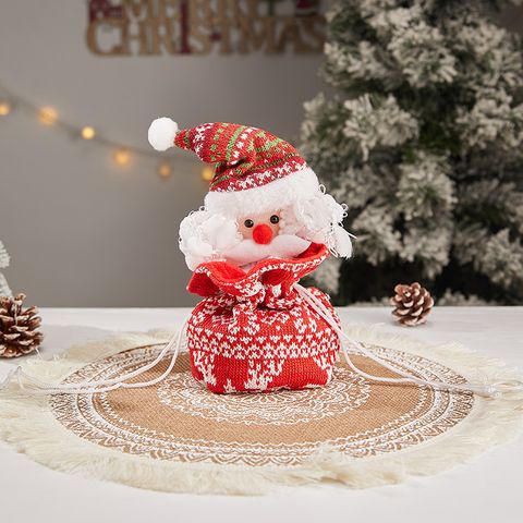 Christmas Cartoon Style Cute Santa Claus Snowman Cloth Party Festival Gift Bags