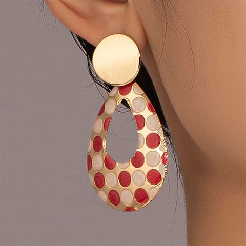 1 Pair Cute Vintage Style Sweet Geometric Ferroalloy Drop Earrings