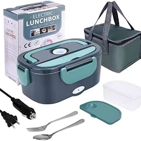 Casual Solid Color Stainless Steel Plastic Electric Lunch Box