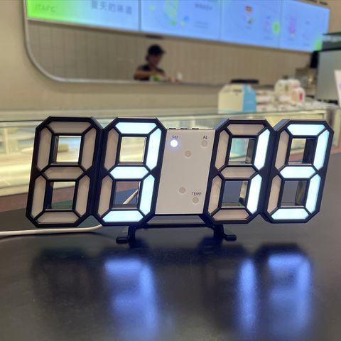 Casual Rectangle Plastic Alarm Clock