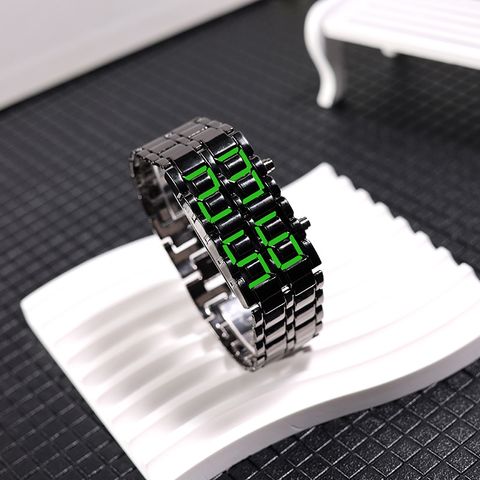 Retro Streetwear Solid Color Electronic Men's Watches