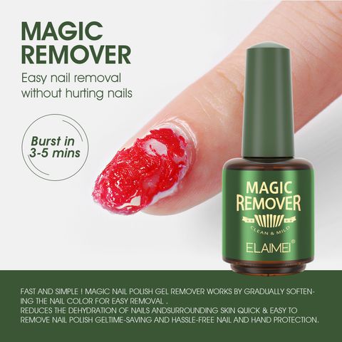 Simple Style Solid Color Plastic Nail Polish Remover 1 Piece