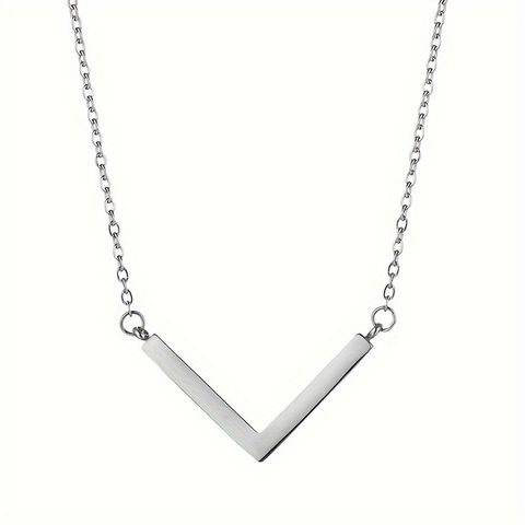 Wholesale Simple Style Korean Style Letter Stainless Steel Plating 18k Gold Plated Necklace
