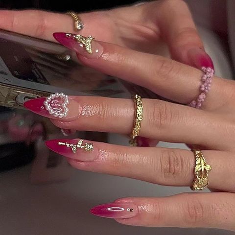 Sweet Rose Abs Nail Patches 1 Set