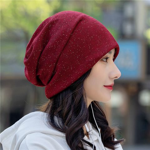 Unisex Simple Style Solid Color Eaveless Wool Cap