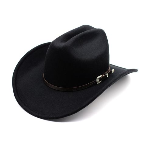 Men's Elegant Solid Color Curved Eaves Fedora Hat