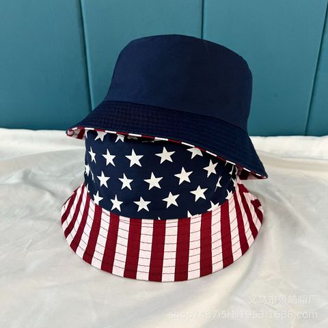 Unisex Streetwear Usa Printing Big Eaves Bucket Hat