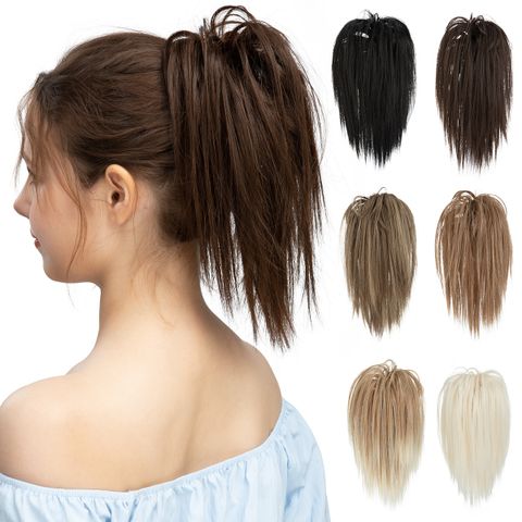 Women's Casual Multicolor Casual High Temperature Wire Ponytail Wigs