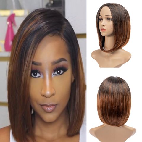 Women's Simple Style Street High Temperature Wire Straight Hair Wigs