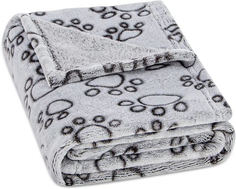 Cute Simple Style Flannel Fabric Footprint Pet Pad