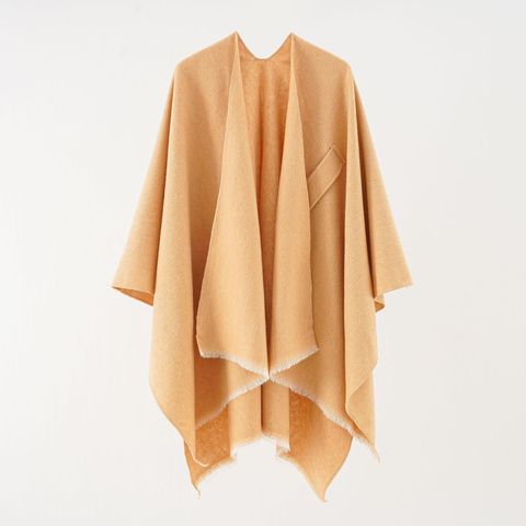 Women's Streetwear Solid Color Polyester Shawl
