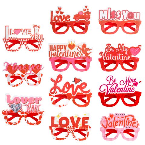 Valentine's Day Cute Letter Plastic Party Festival Decorative Props