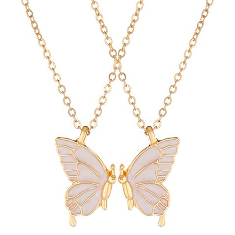 Women's Fashion Butterfly Alloy Necklace Stoving Varnish