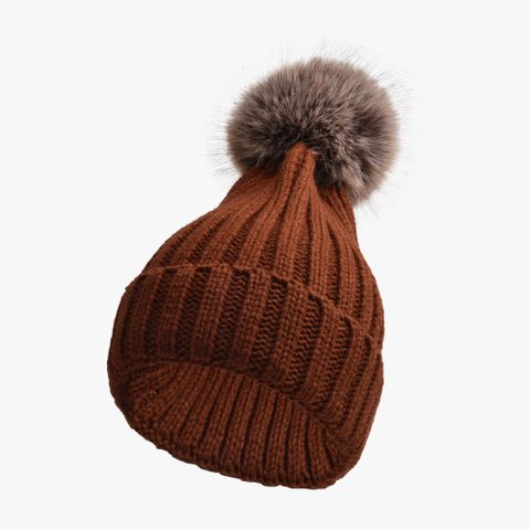 Unisex Casual Sports Solid Color Eaveless Wool Cap