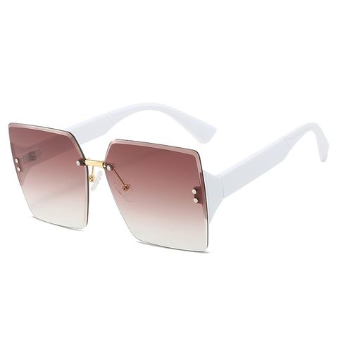 Ig Style Simple Style Gradient Color Pc Square Frameless Women's Sunglasses