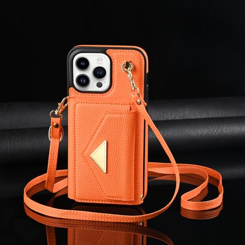 Retro Solid Color Pu Leather   Phone Cases