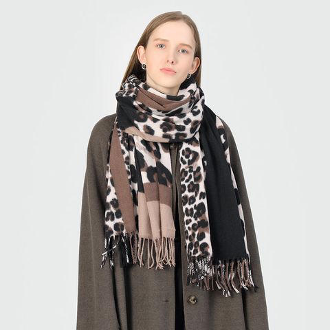 Women's Ethnic Style Color Block Polyester Printing Shawl