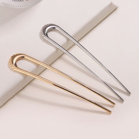 Women's Vintage Style U Shape Alloy Plating Hairpin