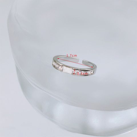 Simple Style Heart Shape Artificial Crystal Alloy Wholesale Rings