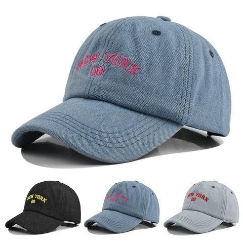 Unisex Lady Letter Embroidery Curved Eaves Baseball Cap