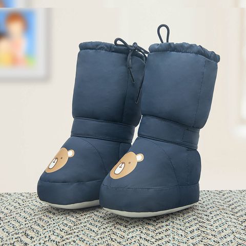 Kid's Casual Bear Round Toe Snow Boots