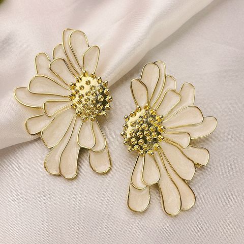 Vintage Style Flower Alloy Enamel Plating Women's Brooches