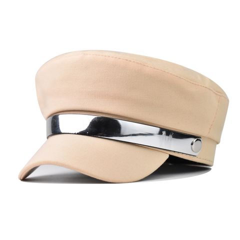 Women's Streetwear Solid Color Flat Eaves Beret Hat