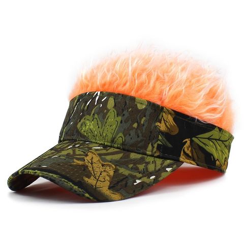Unisex Streetwear Solid Color Camouflage Flat Eaves Baseball Cap