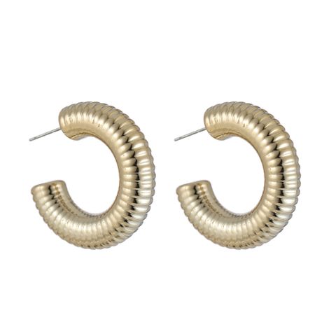 1 Pair Simple Style Commute Solid Color Plating Ccb Gold Plated Ear Studs