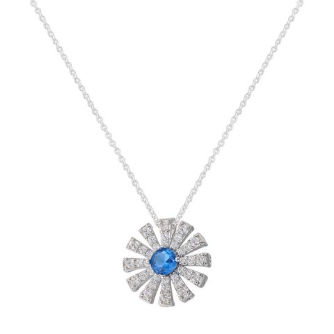 Casual Simple Style Sunflower Copper 18k Gold Plated Zircon Pendant Necklace In Bulk