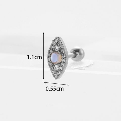 Ear Cartilage Rings & Studs Fashion Geometric Copper Plating Artificial Gemstones