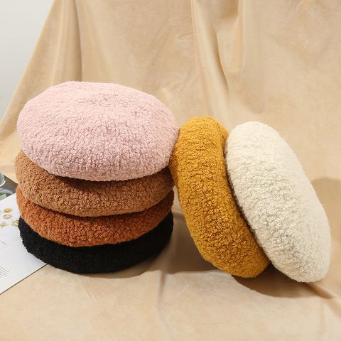 Women's Lady Solid Color Eaveless Beret Hat