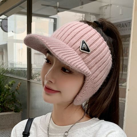 Women's Basic Simple Style Solid Color Curved Eaves Baseball Cap