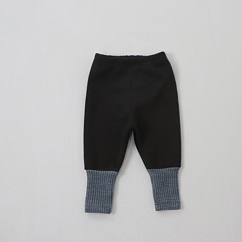 Casual Bloque De Color Algodón Pantalones Para Niños
