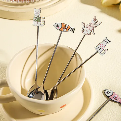 Cute Cartoon Stainless Steel Spoon 1 Piece