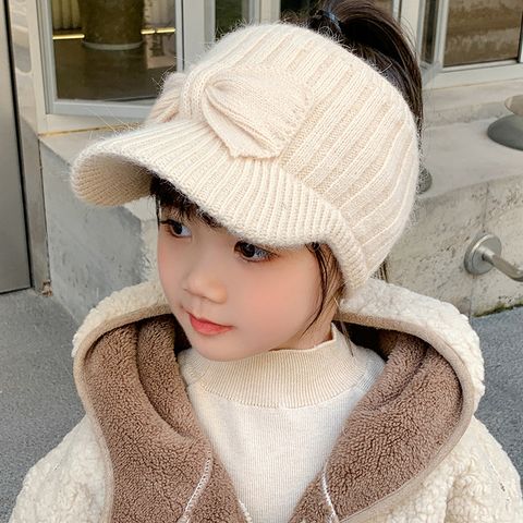 Children Unisex Streetwear Solid Color Wool Cap