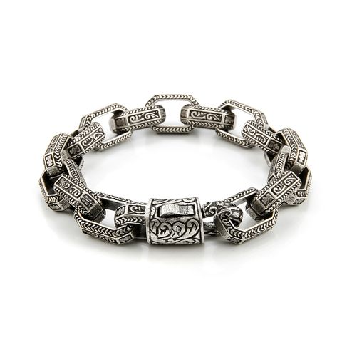 Hip-hop Retro Solid Color Titanium Steel Chain Men's Bracelets