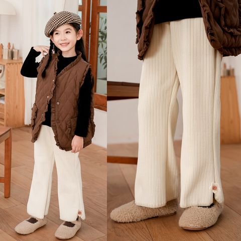 Vintage Style Simple Style Solid Color Polyester Pants & Leggings