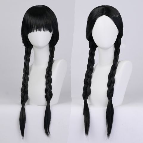 Women's Cute Party Cosplay High Temperature Wire Bangs Ponytail Wigs