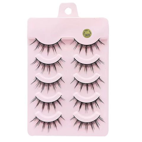 Simple Style Solid Color Artificial Fiber False Eyelashes 1 Piece