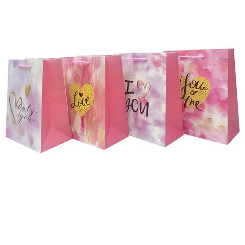 Valentine's Day Lady Cartoon Paper Card Party Gift Bags