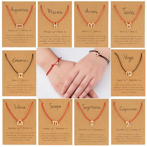 Casual Streetwear Constellation Alloy Valentine's Day Women's Bracelets