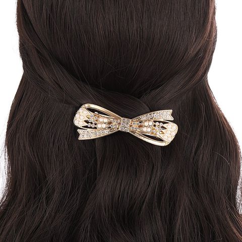 Women's Vintage Style Bow Knot Alloy Plating Hair Clip