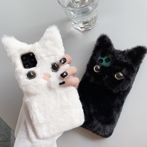 Cute Sweet Cat Tpu Pu Leather   Phone Cases